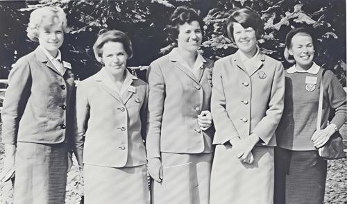 Miss Cecelia Perslow, Mrs. Margaretha Murray, Mrs. Britt Mattsson, Miss Liv Forsell, Mrs. Margareta Bernstrom